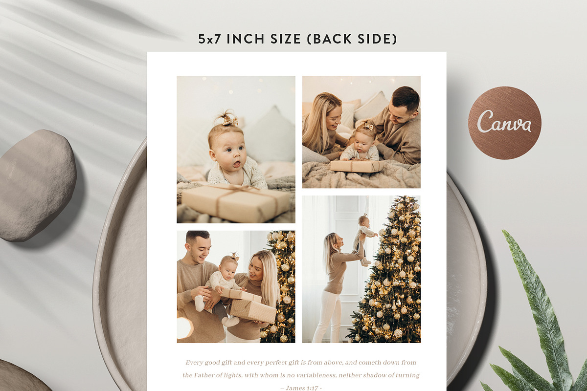Christmas Greeting Card HC018, a Card Template by Bellenity Design (Photo 3 of 3)