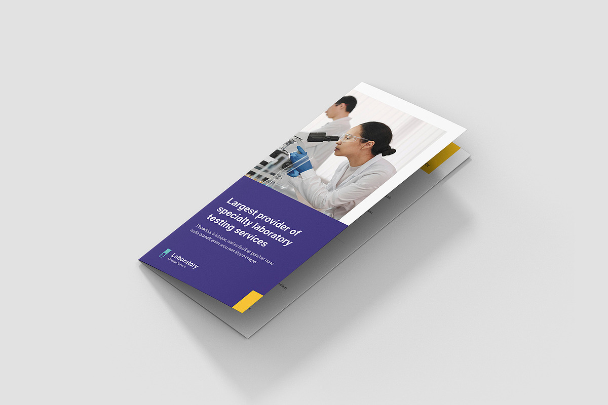 Laboratory Brochure Trifold Template, a Brochure Template by artbart (Photo 5 of 9)