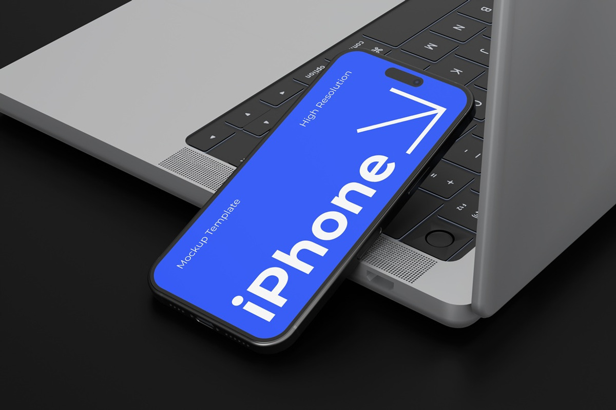 Realistic iPhone Mockup, an iPhone Mockup by Graphic Deal (Photo 5 of 5)