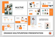 Multive - Orange Multipurpose PPTX, a Presentation Template by Premast (Thumbnail 1 of 4)
