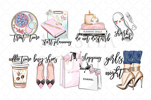 PLANNER ICONS Clipart