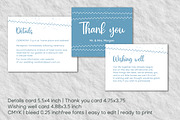 Elegant blue wedding invitation set, an Invitation Template by MariiaVD (Thumbnail 9 of 11)