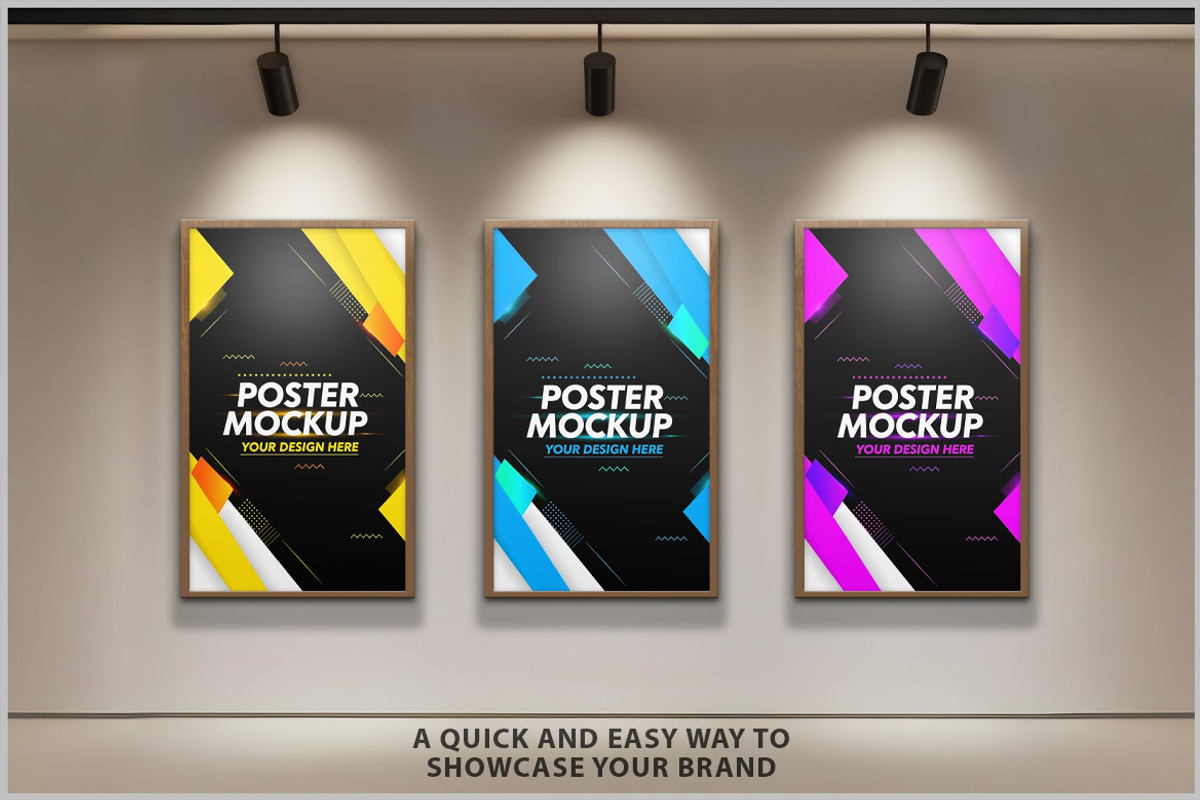 Gallery Vertical Posters Mockup PSD, a Product Mockup by Bruno's Shop (Photo 2 of 4)