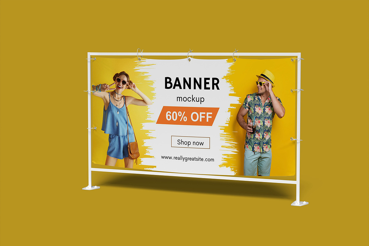Banner Mockup, a Product Mockup by Bangdastudio (Photo 4 of 7)