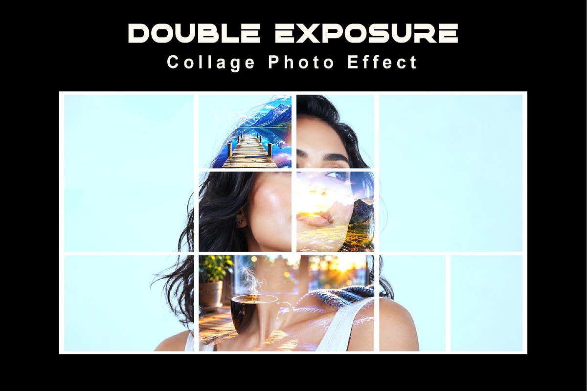 Double Exposure Collage Photo Effect, a Layer Style Add-On by studiogstock (Photo 1 of 2)