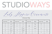Lady Slippers Ornaments, a Symbol Font by STUDIOWAYS (Thumbnail 4 of 4)