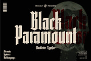 BLACK PARAMOUNT | Blackletter, a Blackletter Font by Havinkpen (Thumbnail 1 of 9)