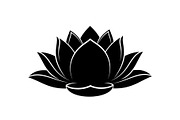 Lotus Flower Silhouette Vector Bundl, an Illustration by Creativeshirt (Thumbnail 10 of 51)