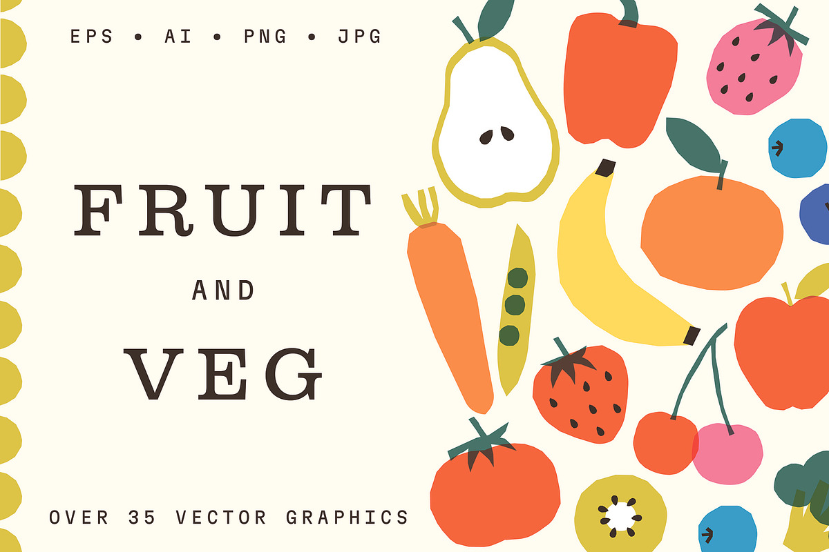 Fruit and Vegetable Illustrations, a Food Illustration by Gross Illustrations (Photo 1 of 10)