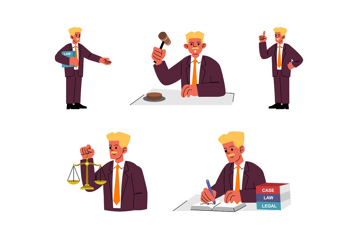 Character Lawyer Man Vol 2 Doodle, a Work Illustration by SLAB! Design (Photo 2 of 3)
