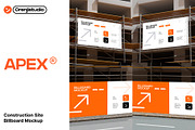 Construction Site Billboard Mockup, a Product Mockup by orenjidesign (Thumbnail 1 of 8)