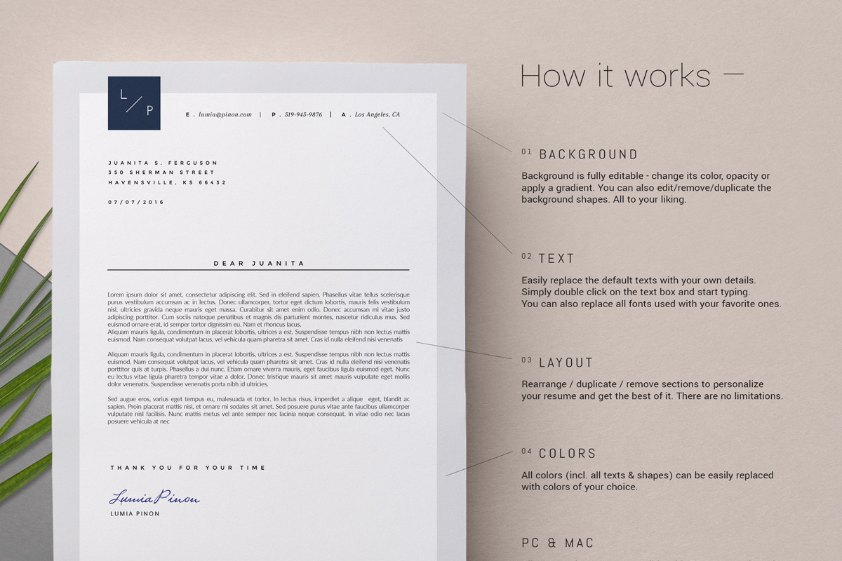 Resume + Cover Letter / Lumia, a Resume Template by This Paper Fox (Photo 3 of 4)