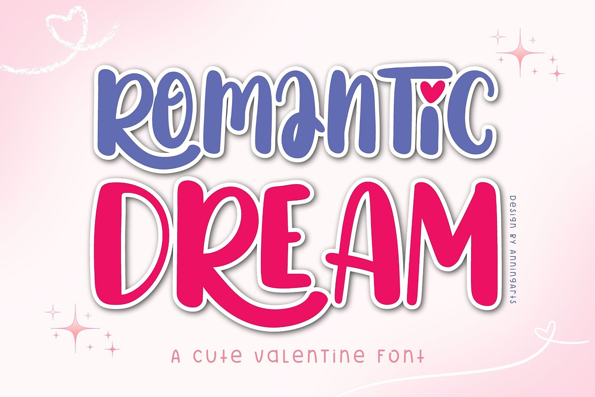 Romantic Dream, a Handwritten Font by AnningArts (Photo 1 of 7)