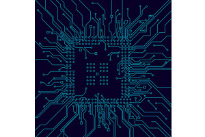High-tech technology, a Technology Illustration by Things for designers