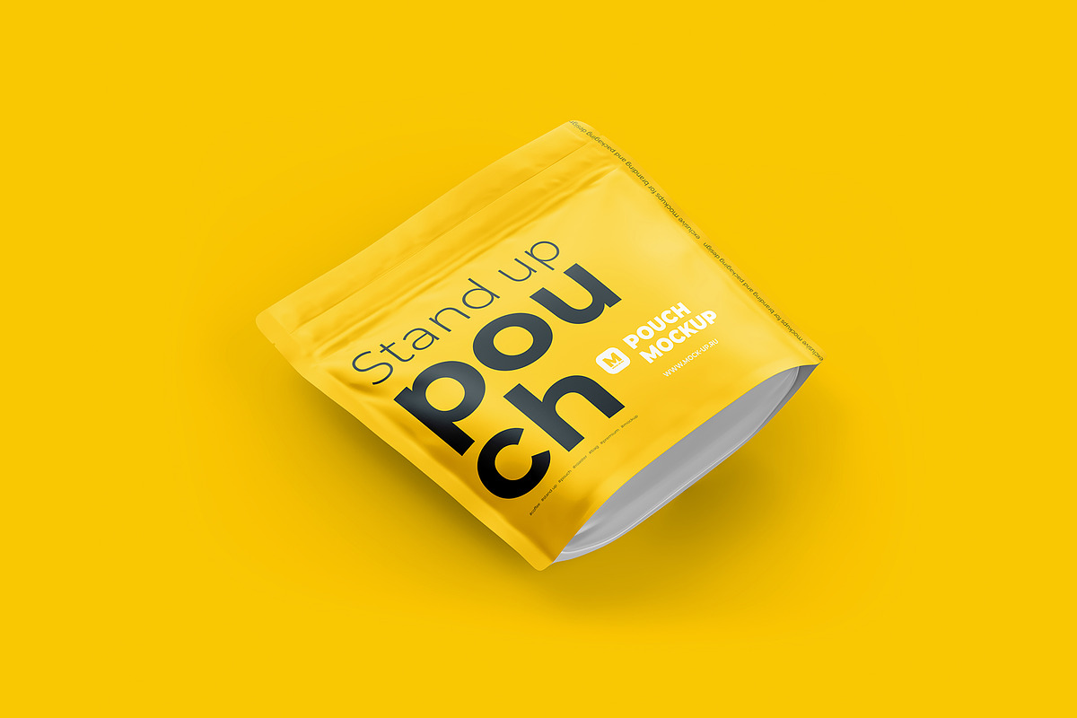 Stand-up Pouch Mockup (square), a Cups & Container Mockup by easymock (Photo 5 of 9)