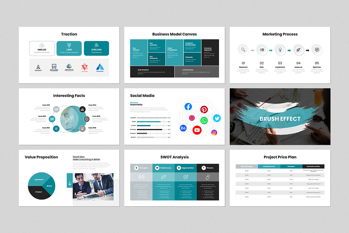 Pitch-Deck Presentation Template, a Presentation Template by GenerousArt (Photo 4 of 8)