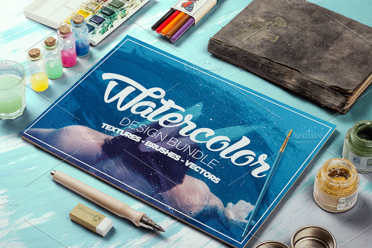 Watercolor Design Bundle, a Texture Illustration by Layerform Design Co. (Photo 1 of 5)