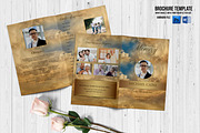 Golden Sky Funeral Program Template, a Brochure Template by Template Shop (Thumbnail 1 of 5)