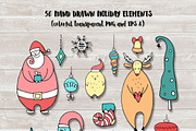 Merry Christmas kit + lettering., a Decorative Illustration by Pink Ocean (Thumbnail 6 of 7)