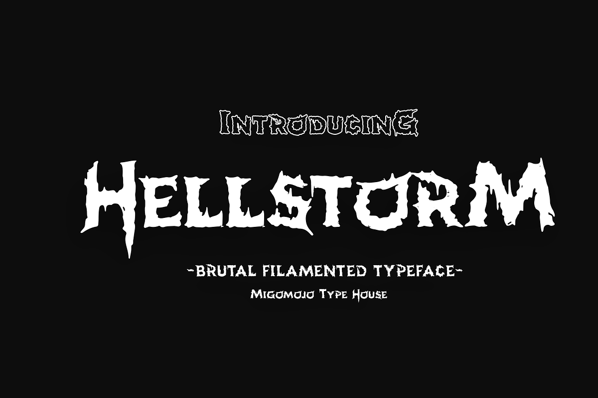 Hellstorm Brutal Typeface