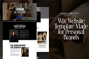Wix Template for Personal Brands, a Wix Template by JOA CREATIVE LAB (Thumbnail 1 of 12)