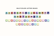 Color Letter Beads - Alphabet Font, a Font by Dynamo Ultima (Thumbnail 19 of 20)