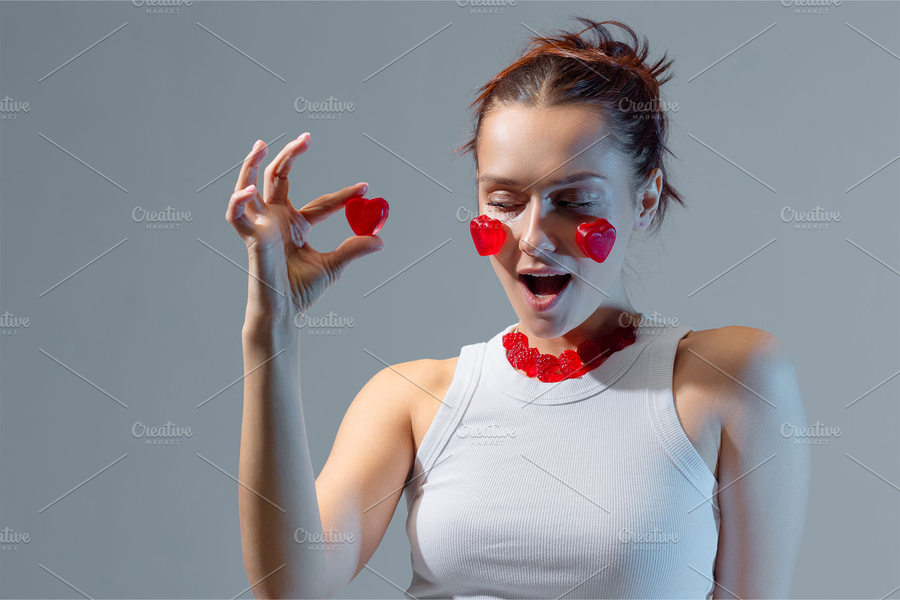 Happy candy blush portrait, a Person Photo by Photos for every occasion