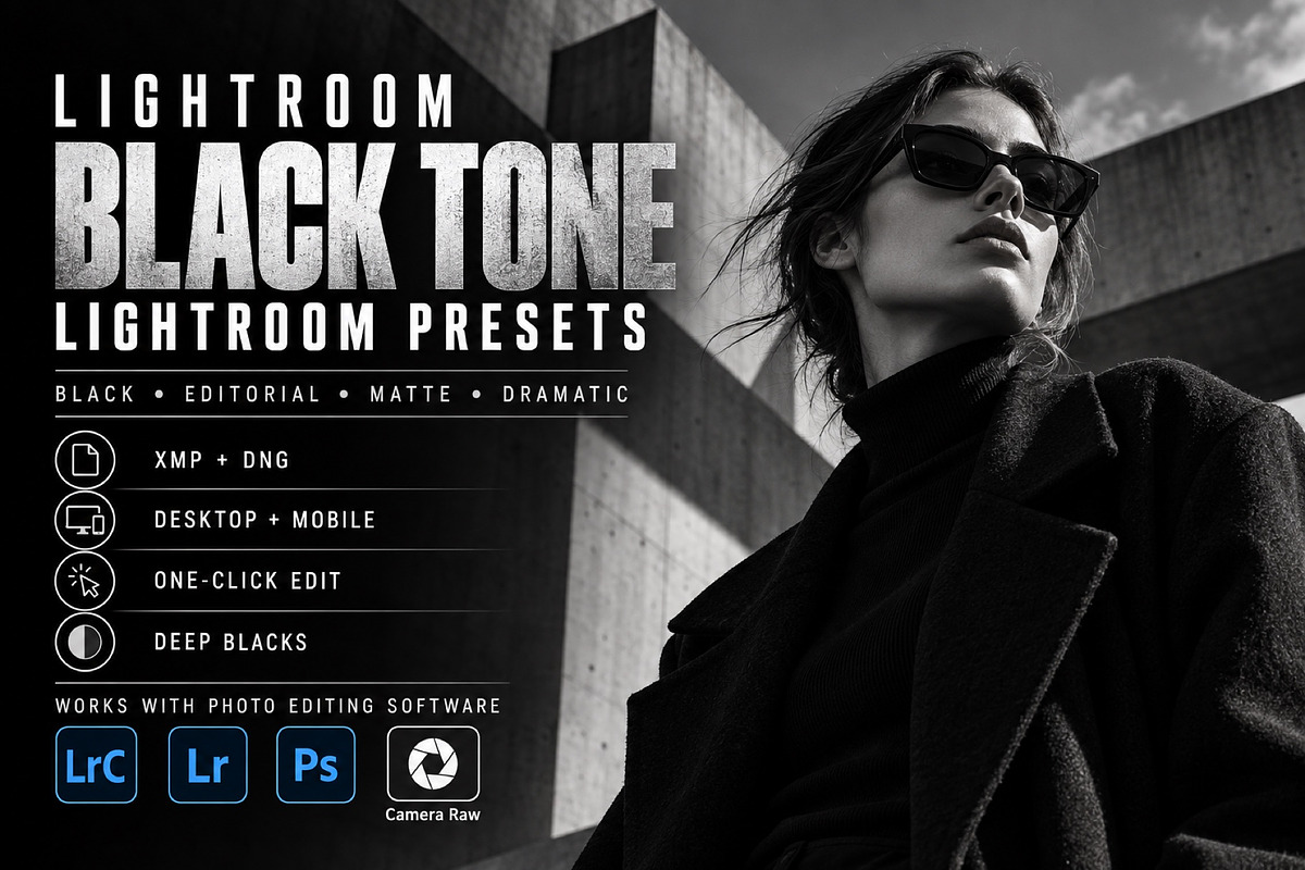 Black Tone Lightroom presets, a Preset Add-On by AAA Presets (Photo 1 of 19)