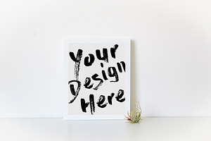 White Frame Mockup 8x10