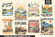 Bundle vintage outdoor illustration, an Illustration by youken (Thumbnail 1 of 2)