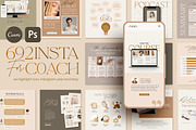 Instagram Coach Engagement CANVA PS, a Social Media Template by Eviory (Thumbnail 1 of 48)
