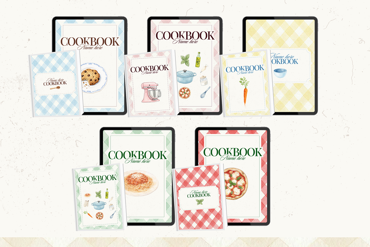 Printable family cookbook template, a Social Media Template by PixelBloomClub (Photo 8 of 8)