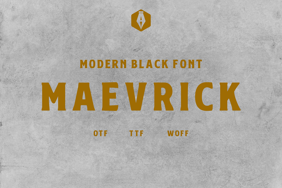Maevrick Bold Modern, a Serif Font by Anomali Creatype (Photo 1 of 10)