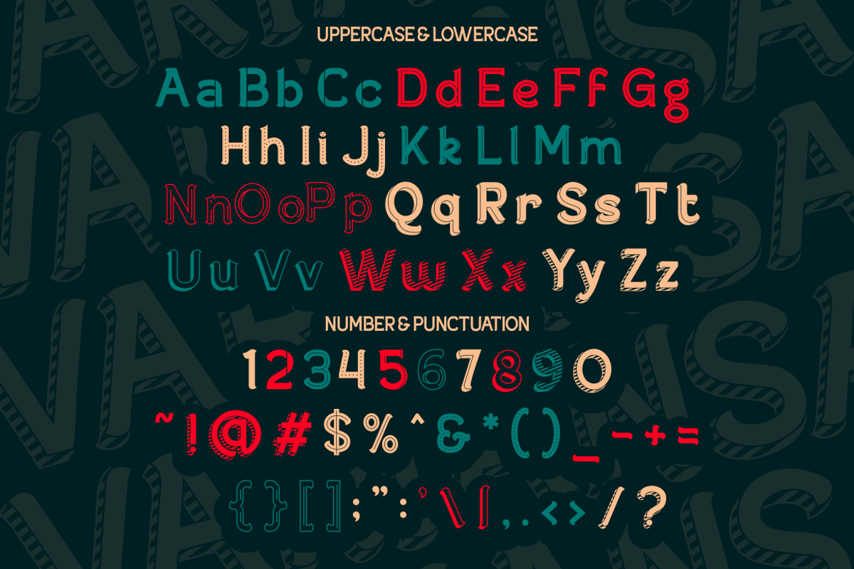 Variansa - Multi Display Font, a Font by PutraCetol Studio (Photo 7 of 11)