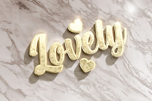 3D Gold & Silver Text Effects