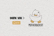 Cute Duck Funny Witty Quotes Meme 2, a Stationery Template by creationsbyapuruh (Thumbnail 7 of 7)