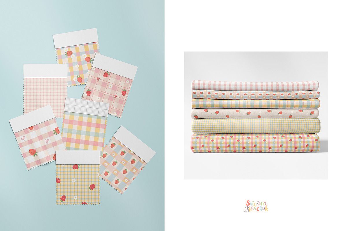 Little Strawberry Picnic Patterns, a Graphic by Svitlana Kharchuk (Photo 13 of 13)