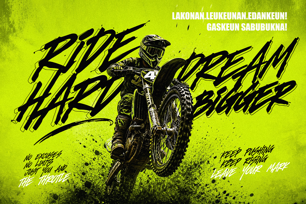 Hyper Squad - Freestyle Brush Font, a Handwritten Font by figuree studio (Photo 8 of 11)