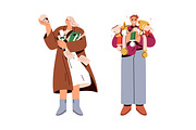 People holding different items set, a Person Illustration by Good Studio (Thumbnail 4 of 5)