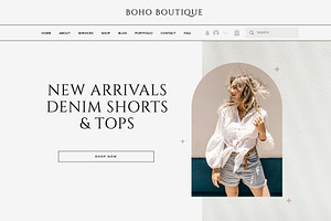 Boho Wix Website Template