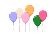 Holiday air balloons flying up set, an Object Illustration by Good Studio (Thumbnail 8 of 10)