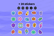Cute Kawaii Shells Summer Character, a Seasonal Illustration by Palau (Thumbnail 12 of 12)