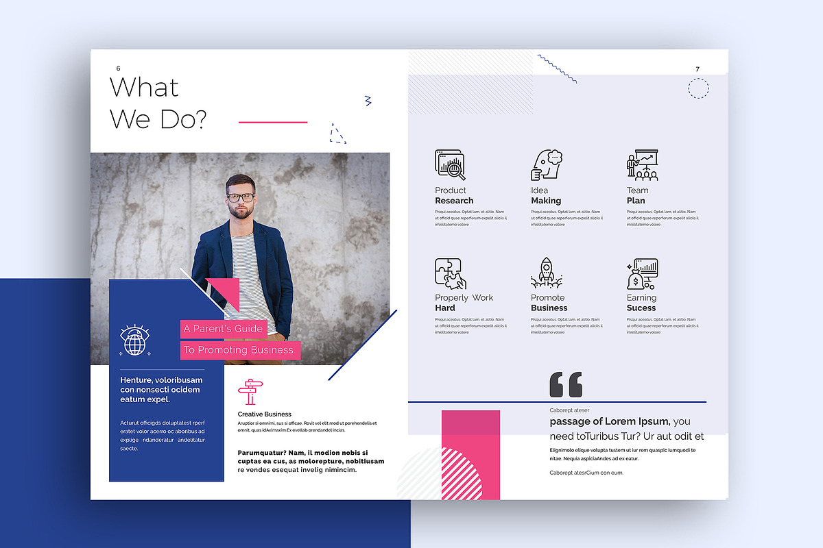 Creative brochure, a Brochure Template by Addaxx (Photo 4 of 9)