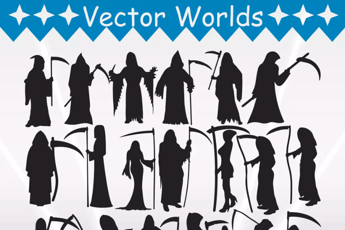 Grim Reaper Woman Svg, Reaper Svg, an Object Graphic by VectorWorlds (Photo 2 of 3)