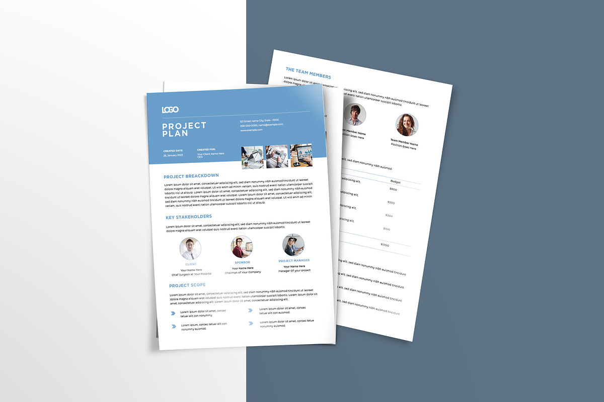 Project Proposal Template, a Flyer Template by crazyOWL (Photo 5 of 5)