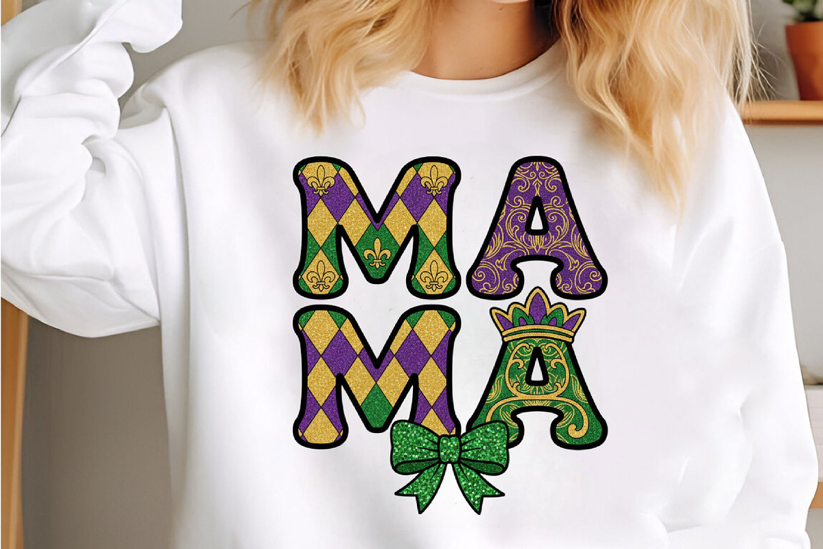 Mardi Gras Mama Png, Preppy Mardi, an Illustration by Designking (Photo 2 of 6)