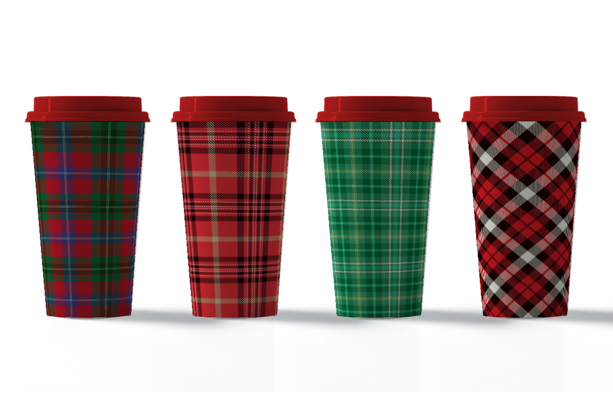 Christmas Seamless Plaid Patterns 1, a Pattern Graphic by Vectorchoice (Photo 7 of 7)