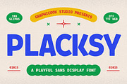 Placksy, a Sans Serif Font by graphicook (Thumbnail 1 of 10)