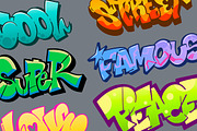 Graffiti Style Text Stickers Set, an Object Graphic by Gumico Studio. (Thumbnail 3 of 3)
