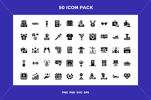 Fame icons, an Outline Icon by Wencory
